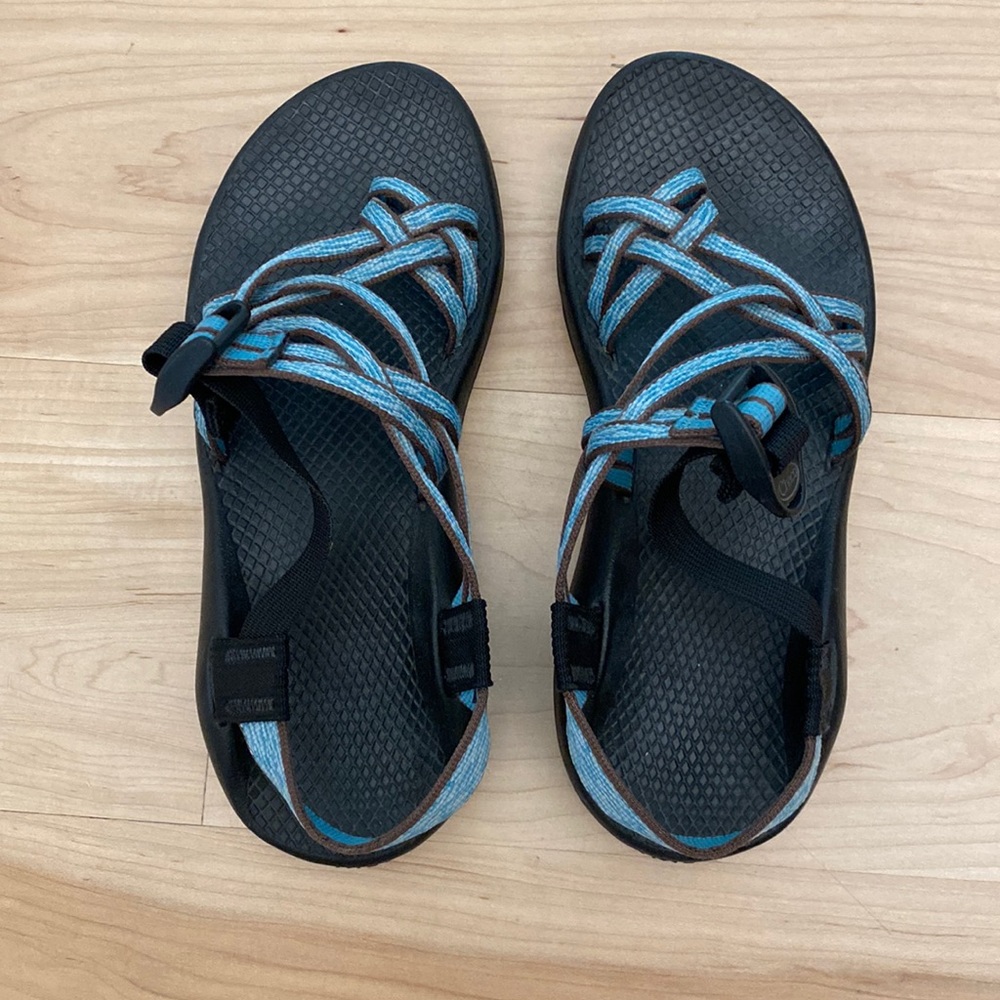 Chaco Sandals ZX/2 Vibram Unaweep Women Zebra Aqua 8